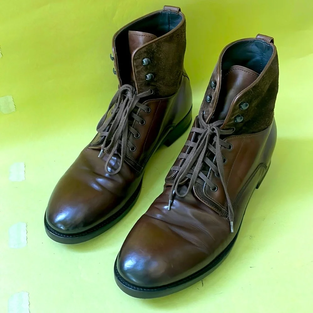 Vintage dark brown To Boot New York leather boots